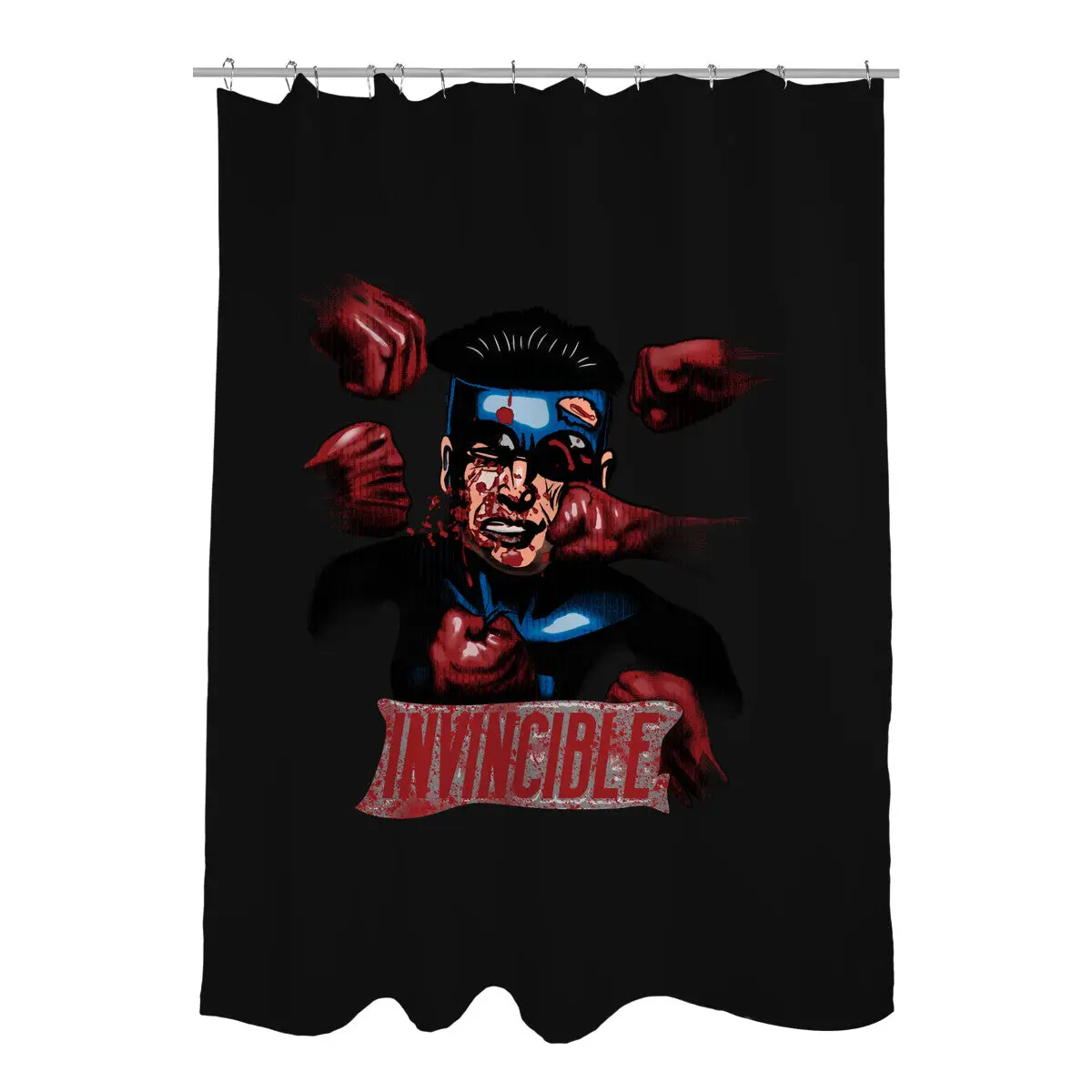 Invincible Nobody Shower Curtains