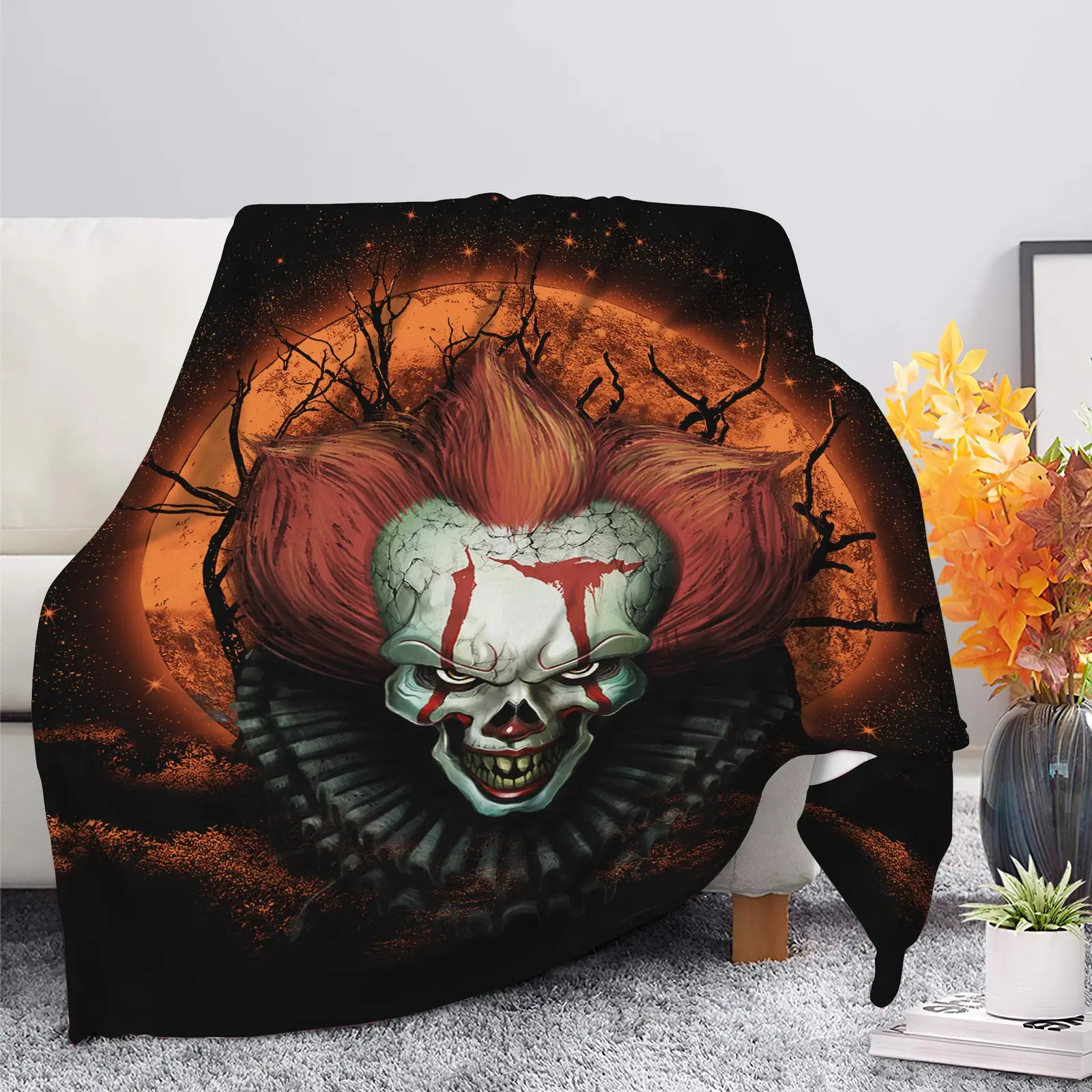 It Horror Movie Moonlight Blanket
