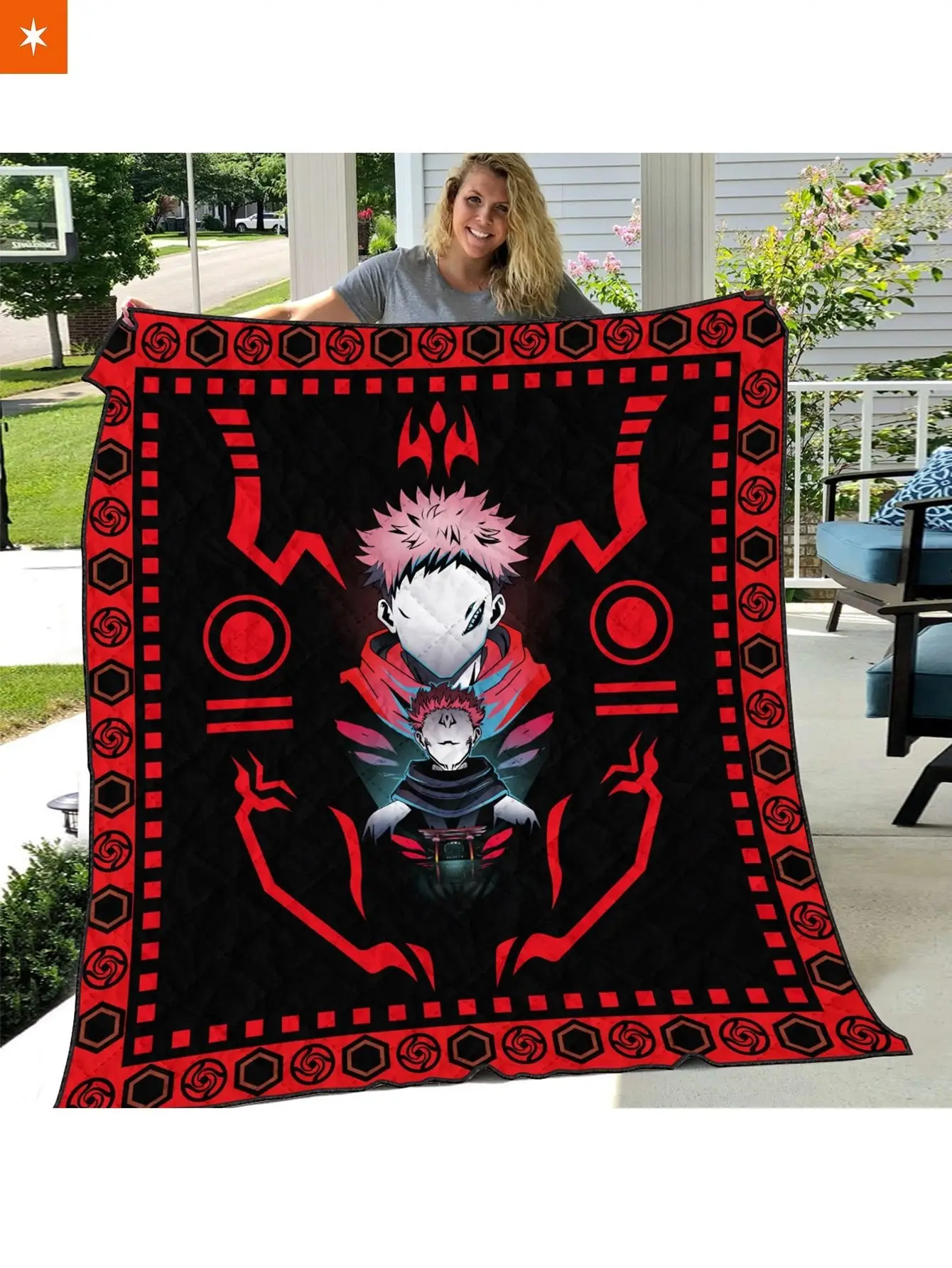 Itadori Quilt Blanket