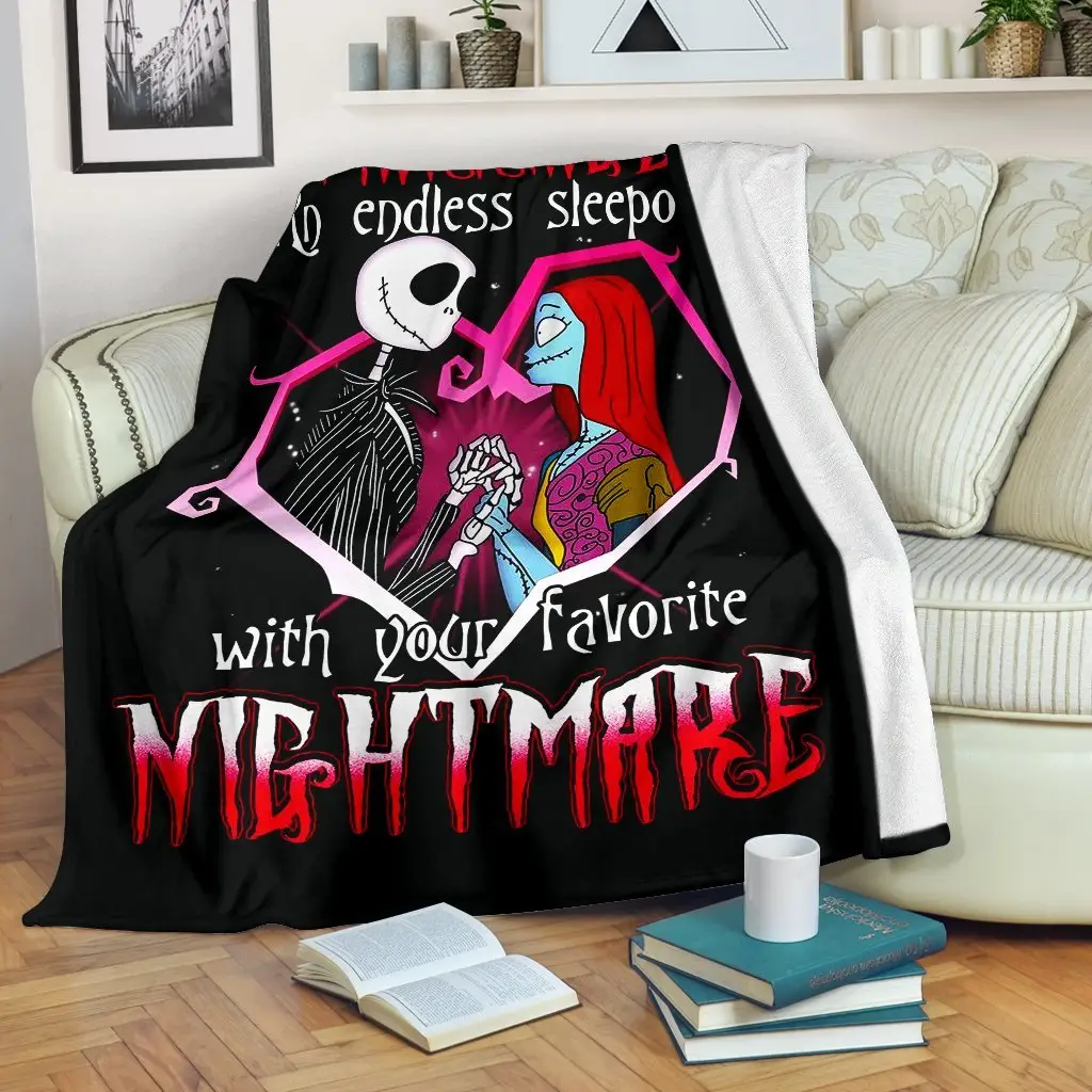 Jack Skellington And Sally Blanket 5