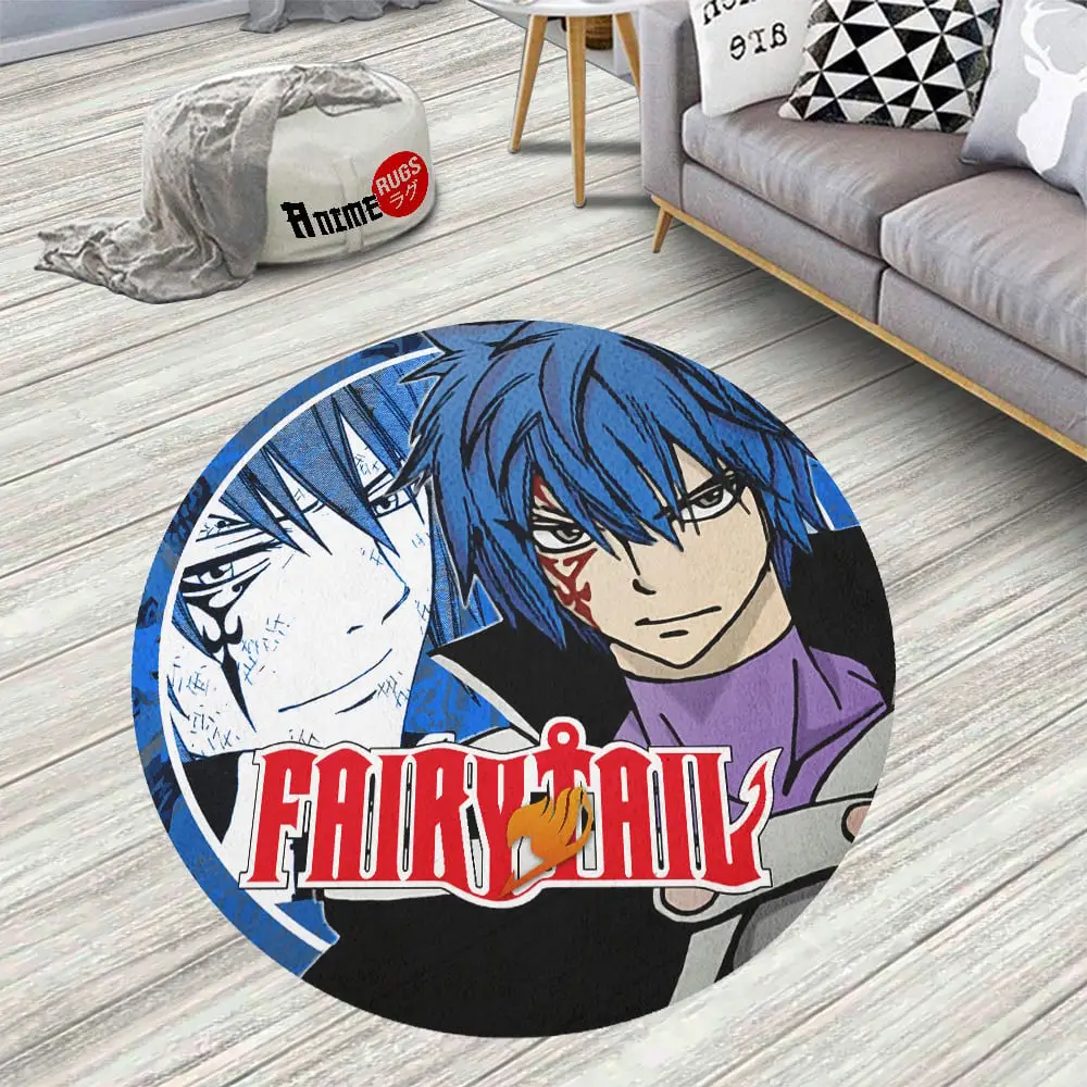 Jellal Fernandes Skid-Proof Round Rug