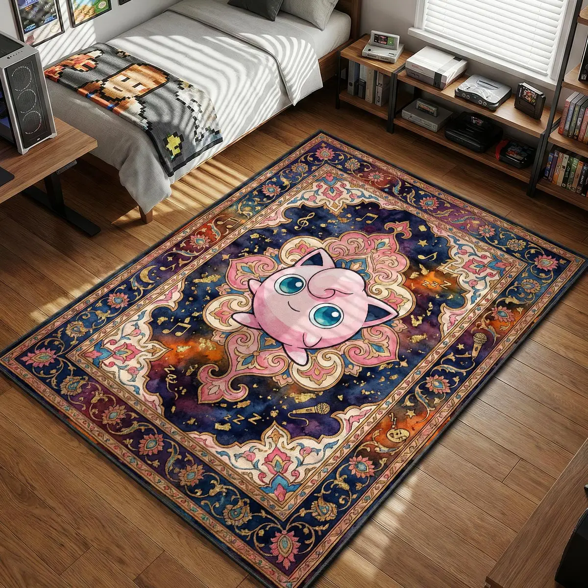Jigglypuff Lullaby Song Rug - Pokemon Chair Mat
