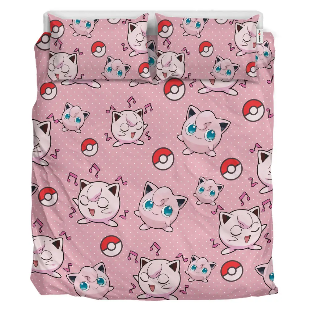 Jigglypuff Polyester Duvet Cover Set