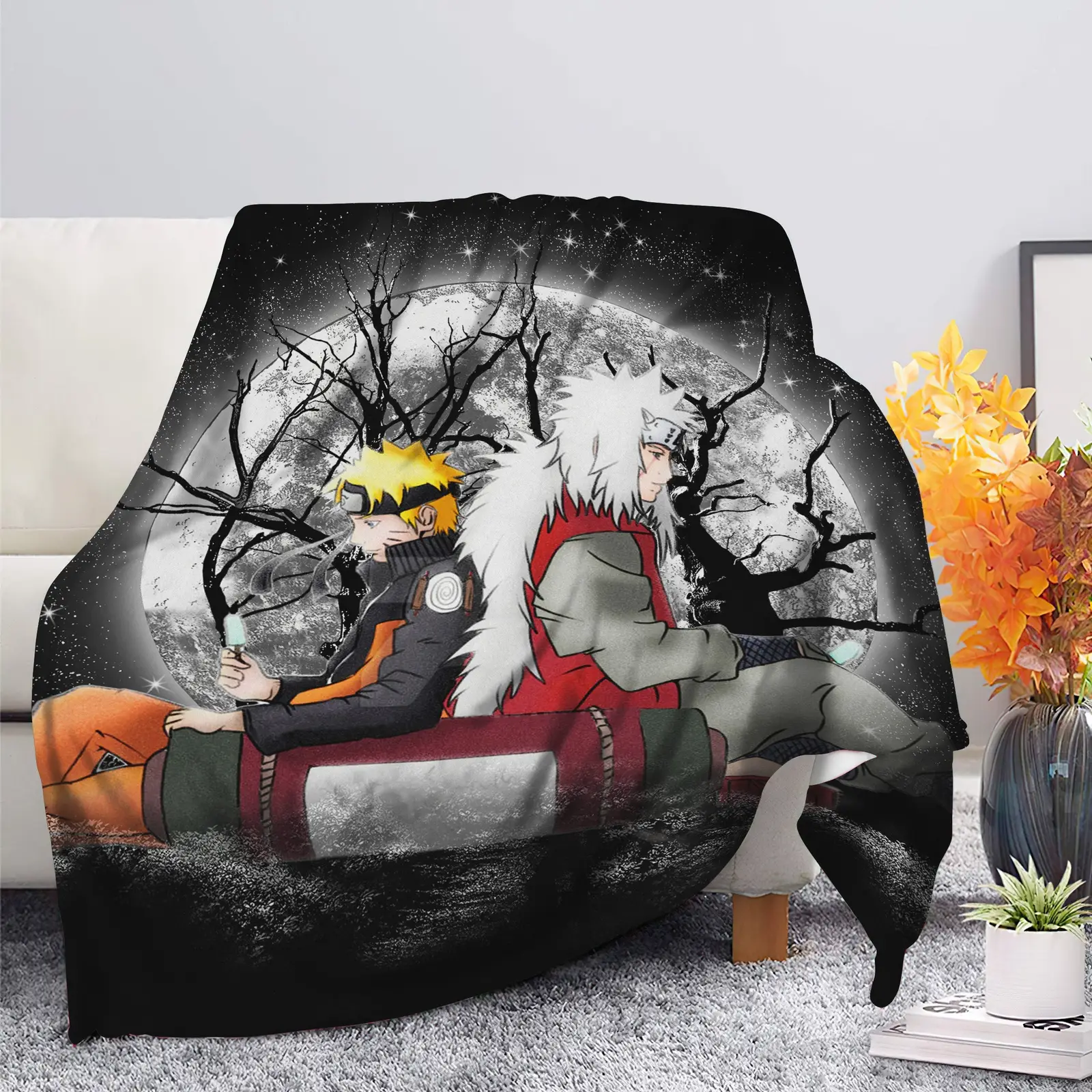 Jiraiya Naruto Moonlight Blanket