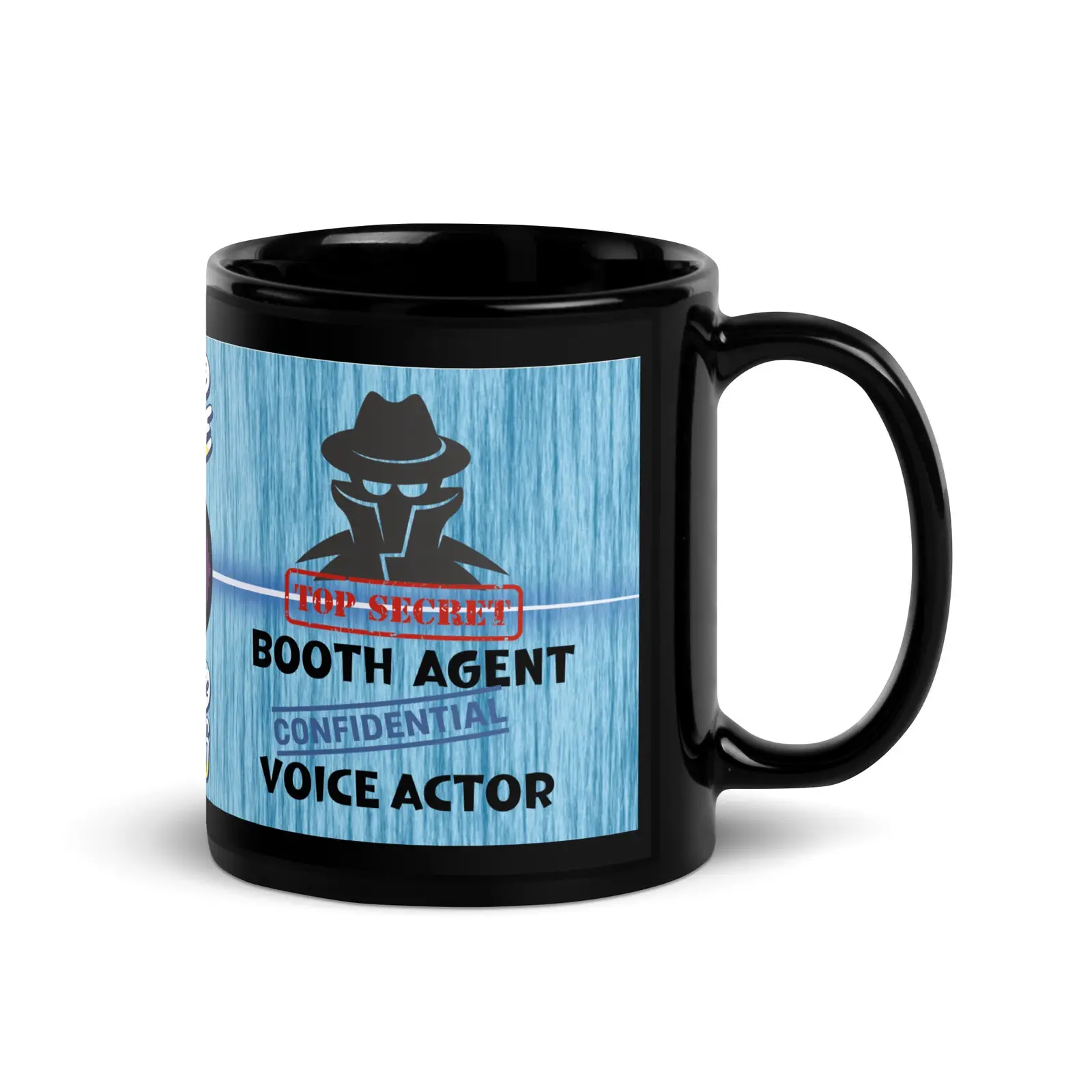 Join Secret Top Agents: Voice Actors: Classic Ceramic Black Glossy Mug