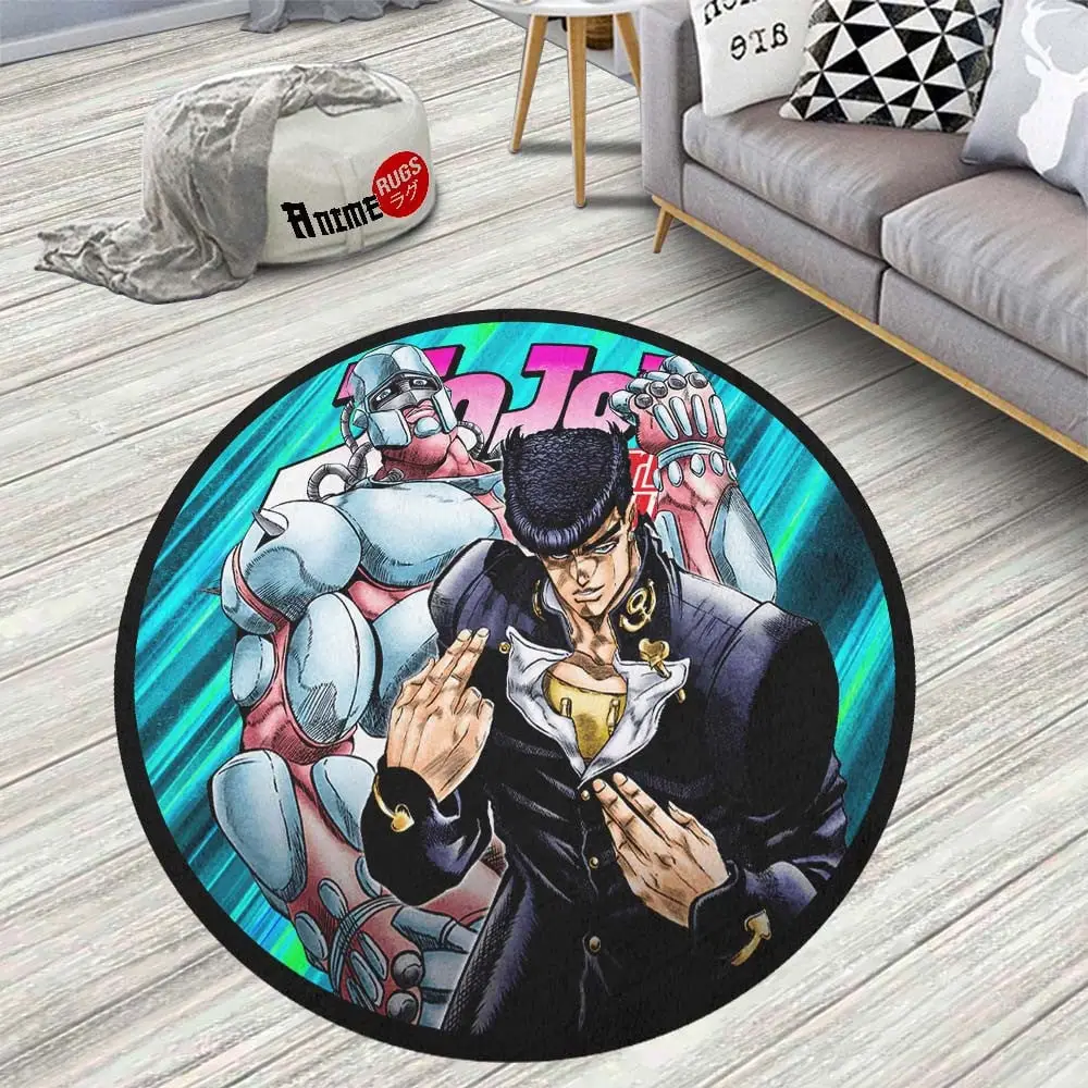 Josuke Higashikata Round Rug Custom Jojo's Bizarre Adventure