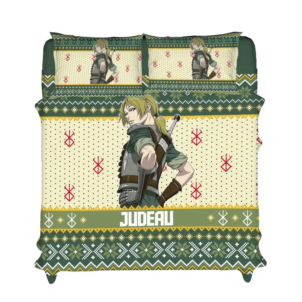 Judeau Xmas Bedding Set Bed Room Home Decor For Anime Fans