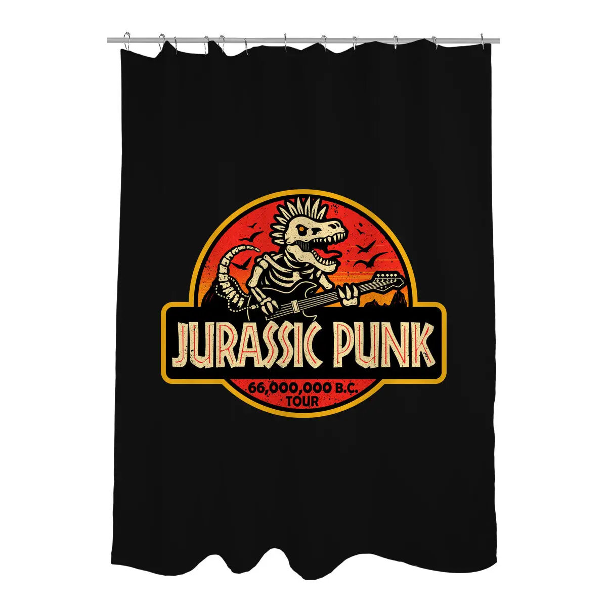 Jurassic Punk Shower Curtains