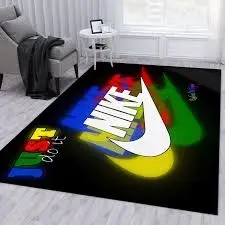 Just Do It Nike Logo Area Rug Carpet