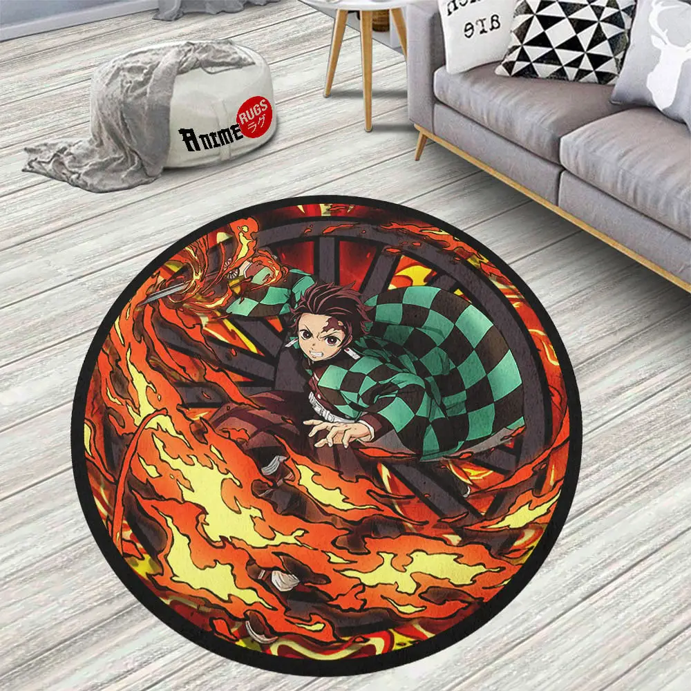 Kamado Tanj Sun Breathing Skid-Proof Round Rug
