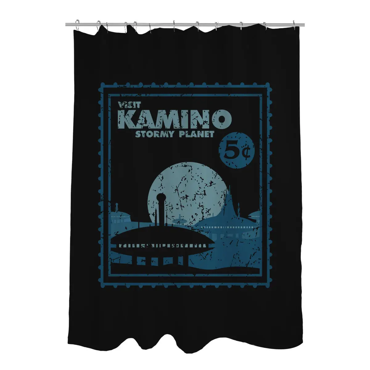 Kamino Stamp Shower Curtains