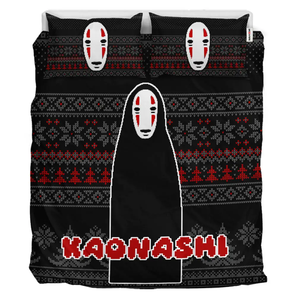 Kaonashi Xmas Polyester Duvet Cover Set