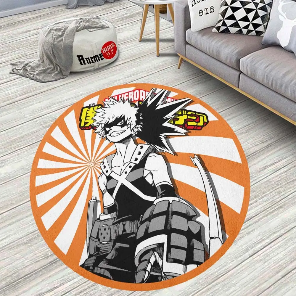 Katsuki BakugoRound Rug Custom Anime Room Mats
