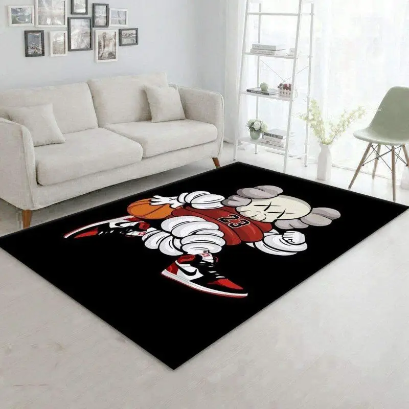 Kaws Companion Jordan Sneaker Rug Home Decor