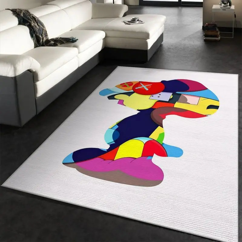 Kaws Snoopy Colorful Kwas Rug Home Decor
