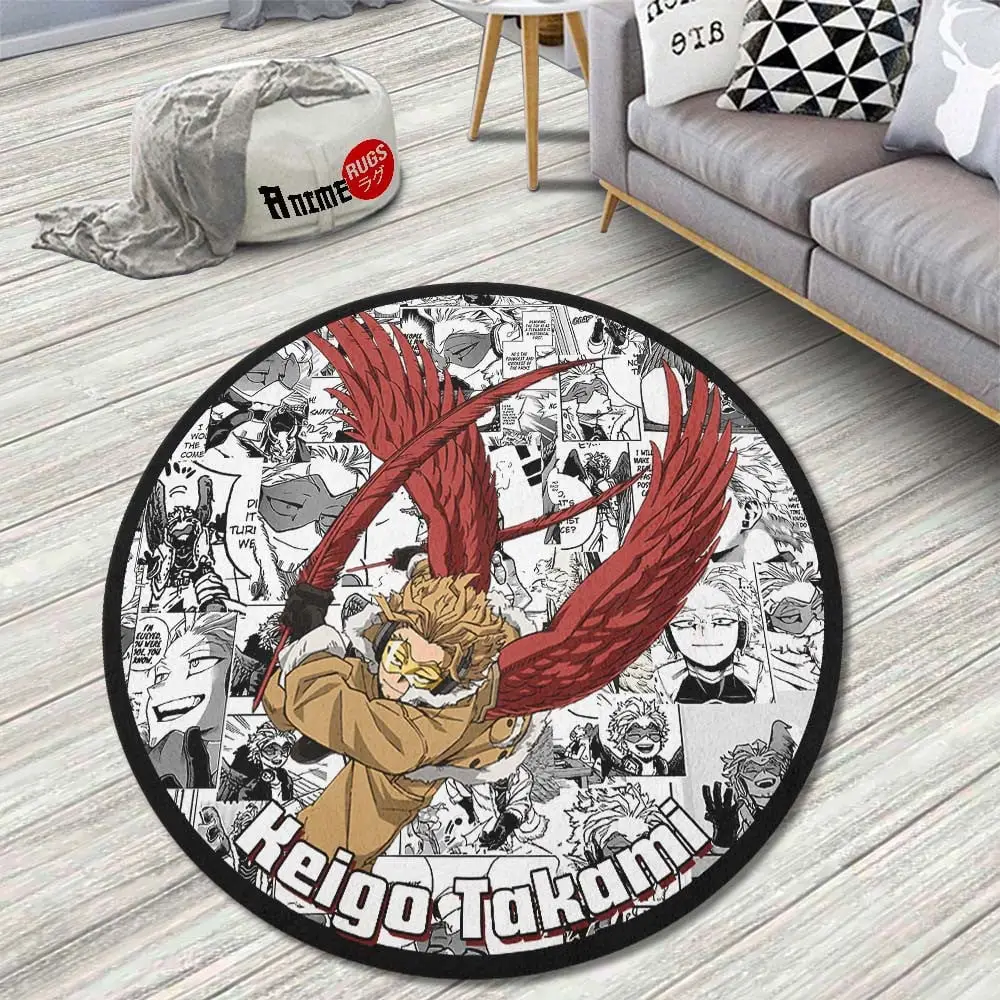 Keigo Takami Manga Mix Round Rug Custom Anime Room Mats