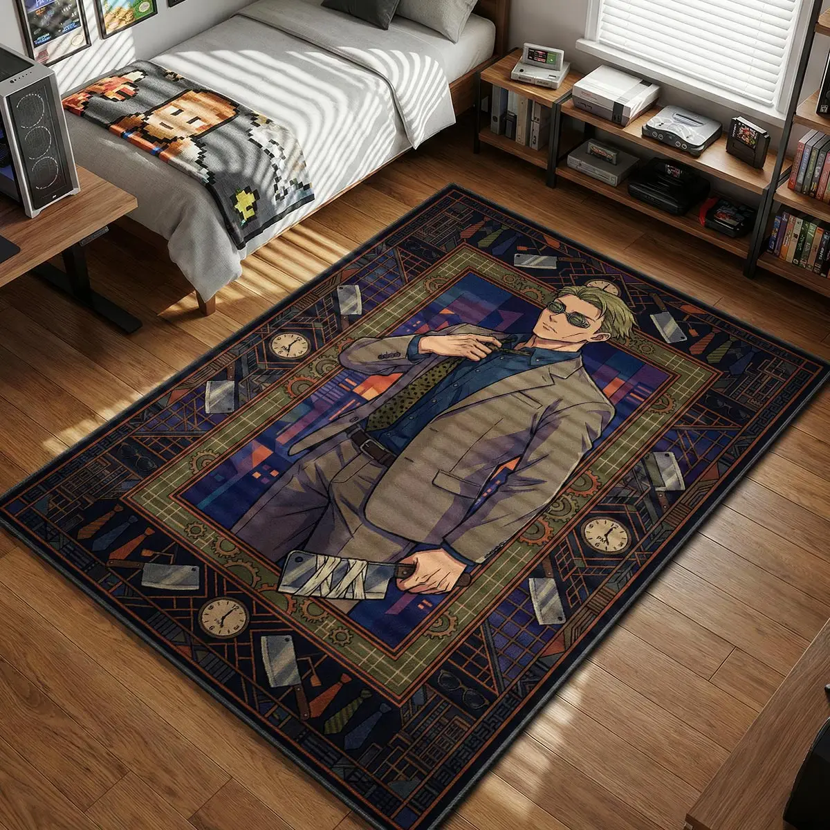 Kento Nanami Overtime Ratio Rug - Jujutsu Kaisen Chair Mat