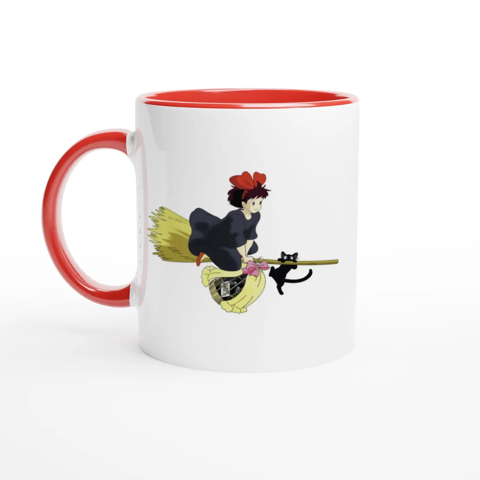 Kiki's Delivery Service Mug - Kiki & Jiji on Broomstick Design