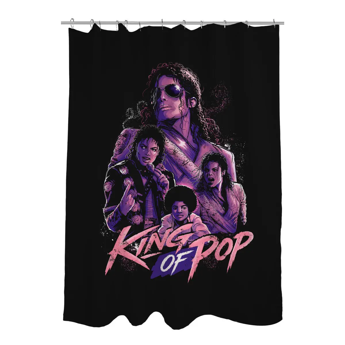 King Of POP Forever Shower Curtains