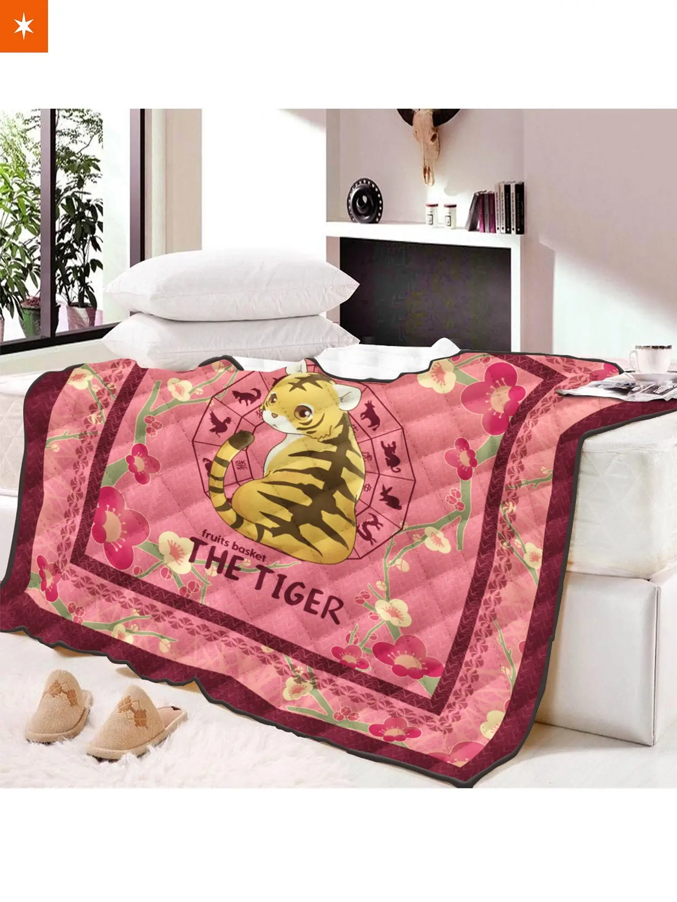 Kisa the Tiger Quilt Blanket