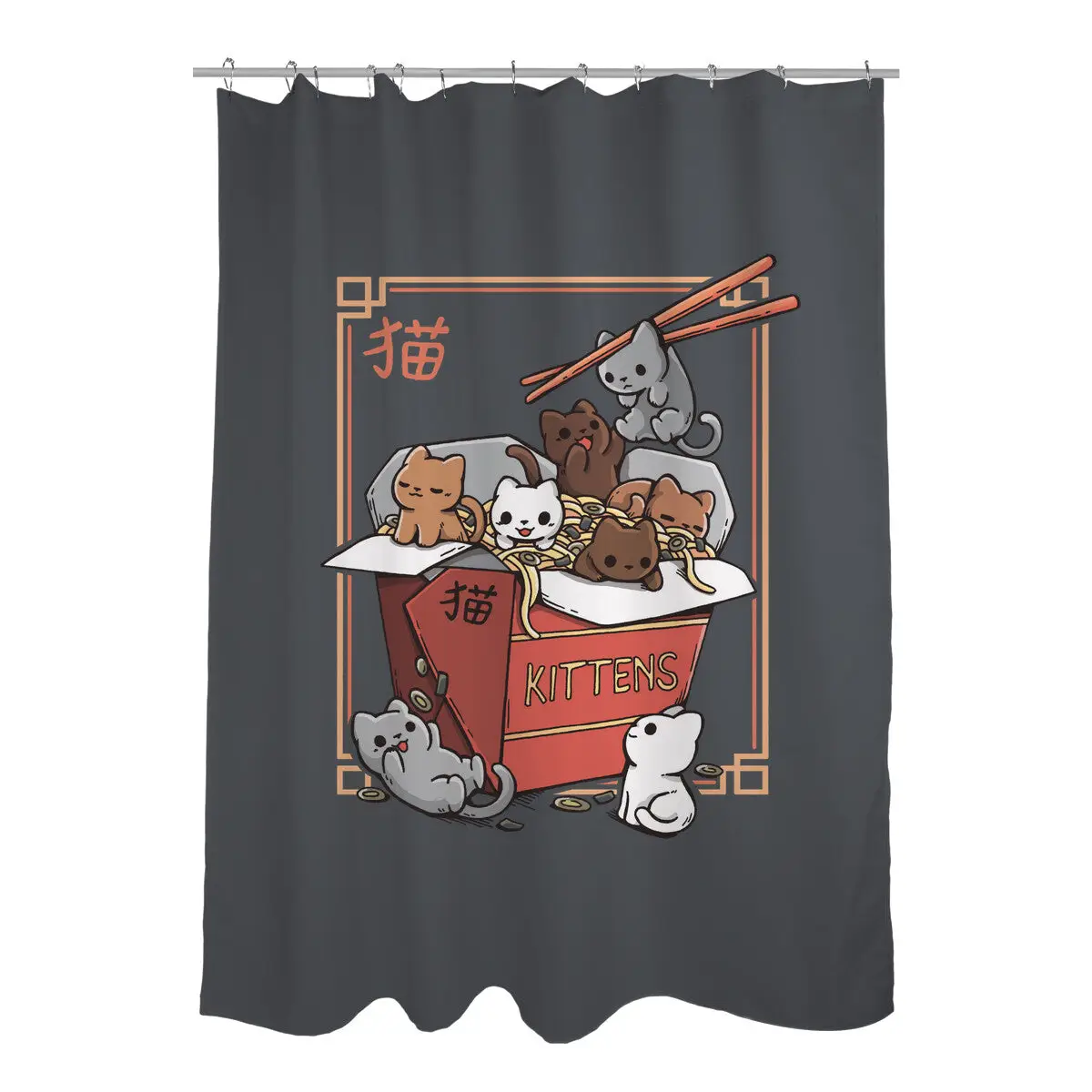 Kittens Food Shower Curtains
