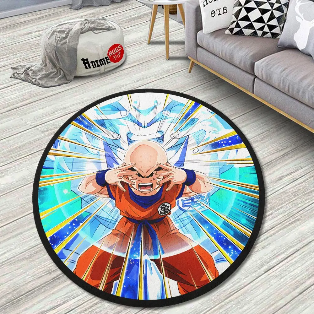 Krillin Skill Round Rug Custom Anime Room Mats