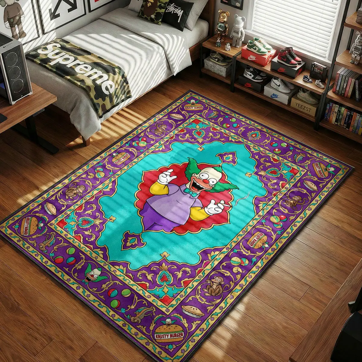 Krusty Vintage Comedy Rug - The Simpsons Room Mat