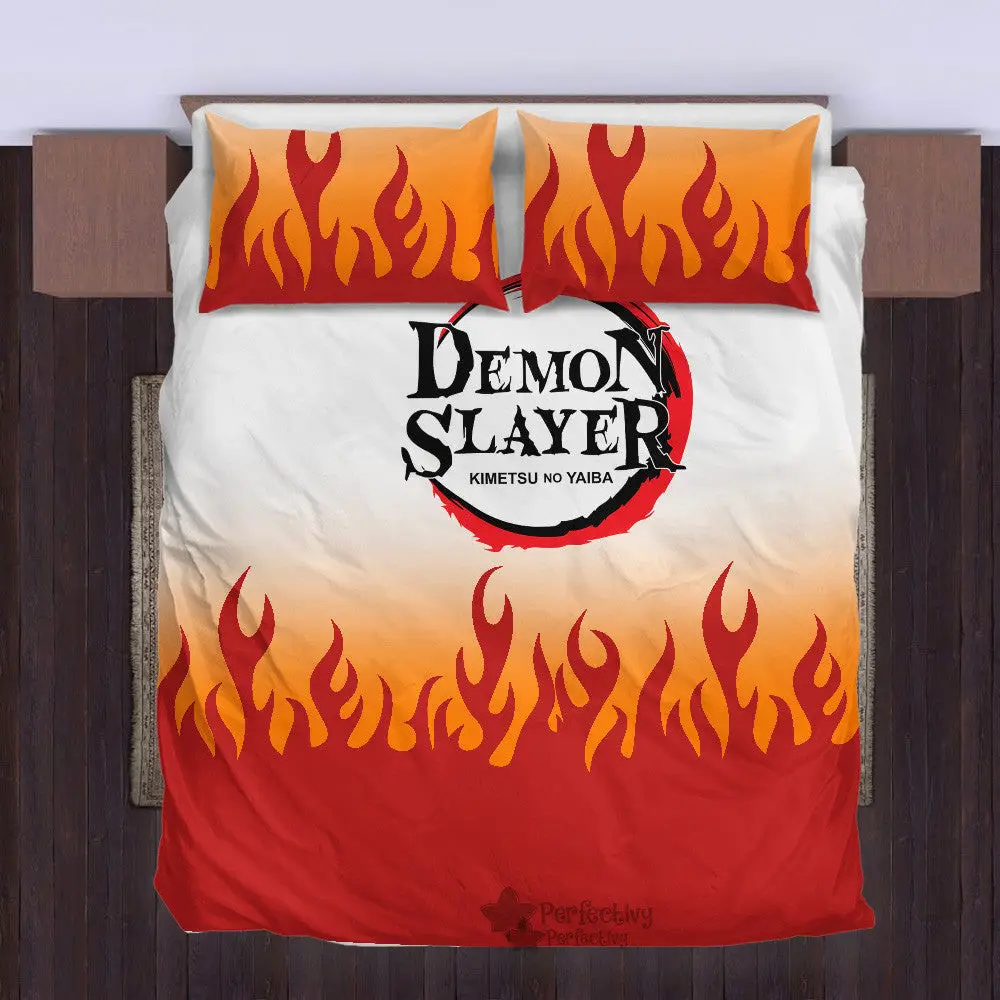Kyoujurou Rengoku Bedding Set Custom Anime
