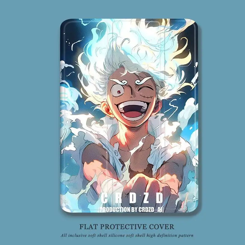 Laughing Luffy Ipad Protective Case with Pen Slot for Apple
