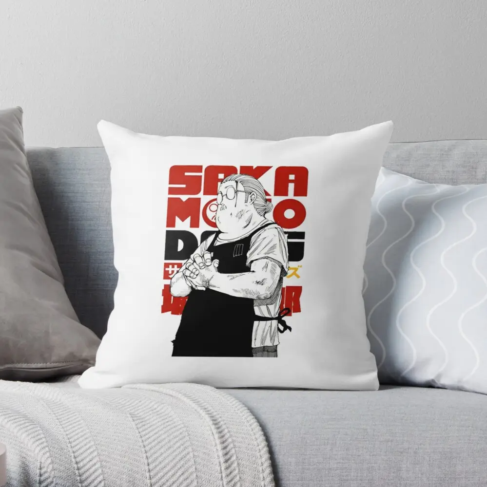 Legendary Assassin Sakamoto Days Throw Pillow
