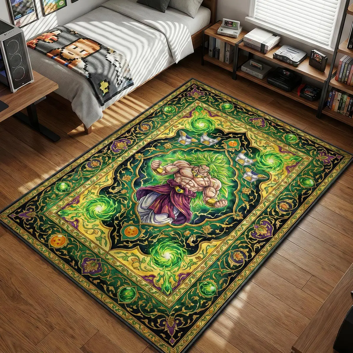 Legendary Broly Rug - Dragon Ball Super Chair Mat