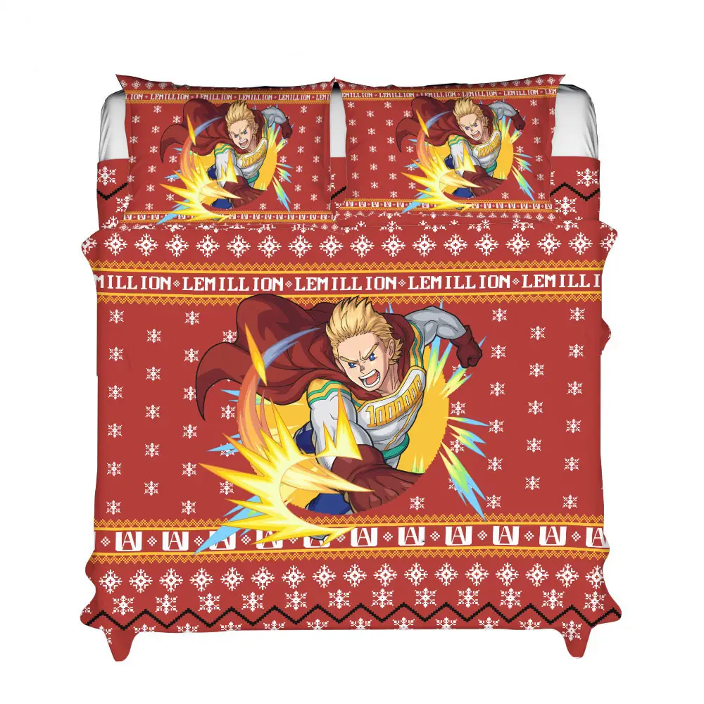 Lemillion Xmas Polyester Duvet Cover Set