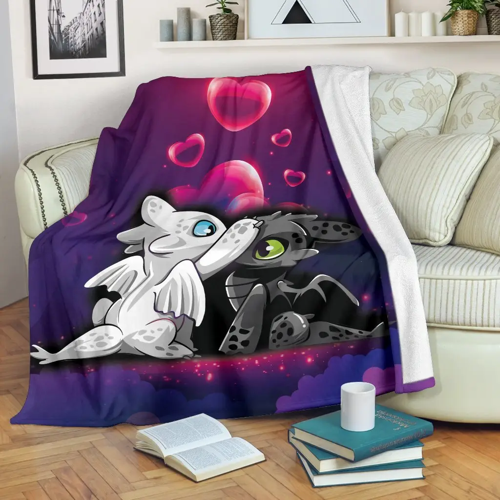 Light Fury Night Fury Love Blanket