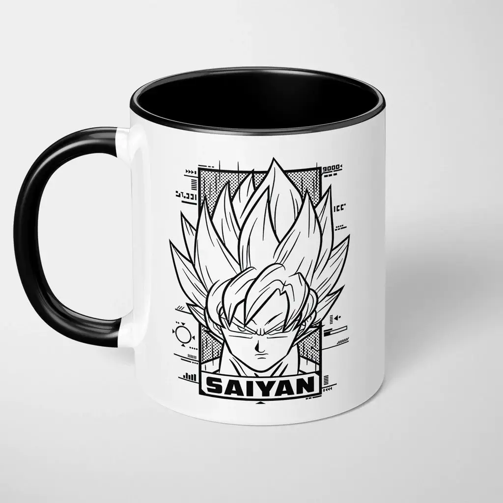 Line Art Goku Super Saiyan Mug Saiyan