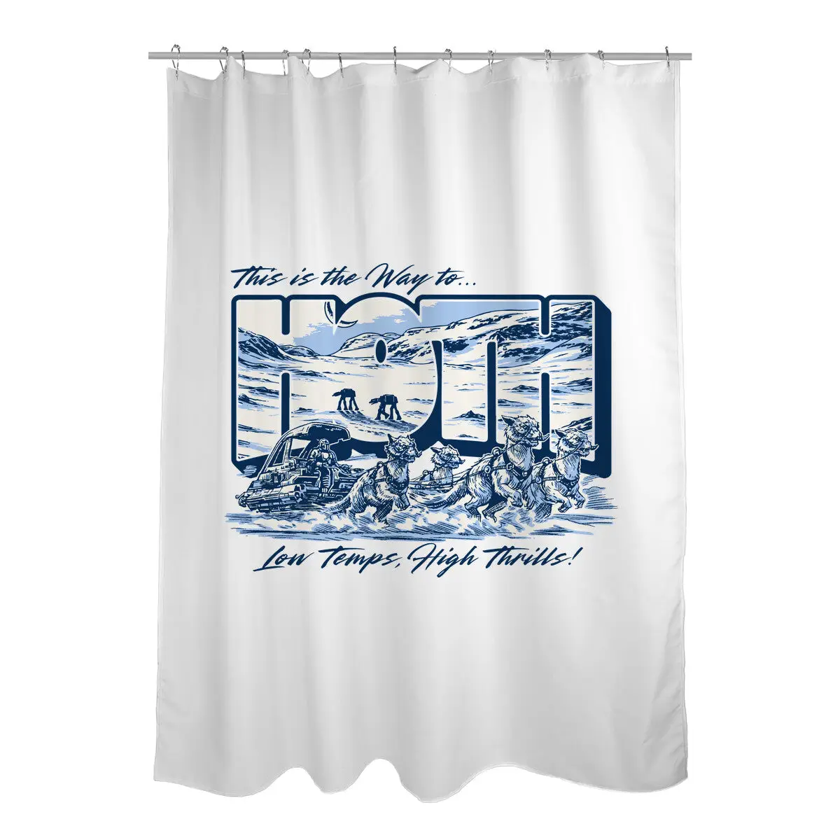 Low Temp High Thrills Shower Curtains