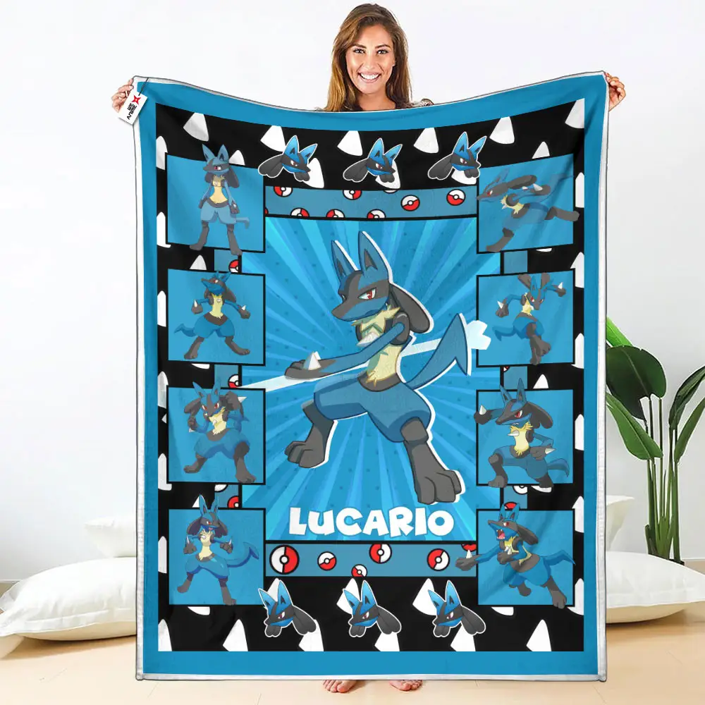 Lucario Blanket Custom Anime