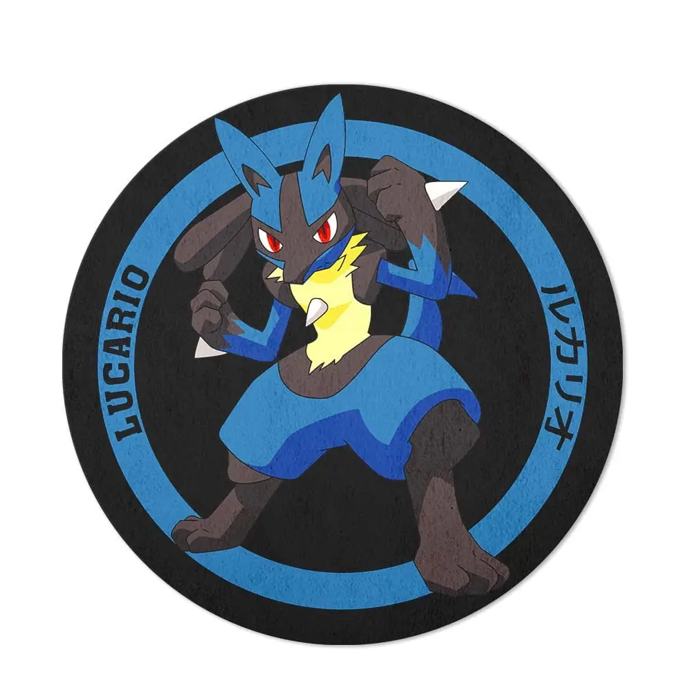 Lucario Shaped Rug Custom Anime Room Decor