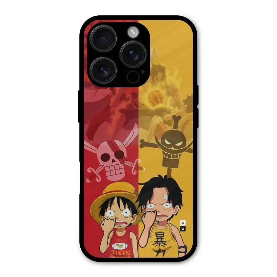 Luffy And Ace Shockproof Hybrid Protection Back Case Cover