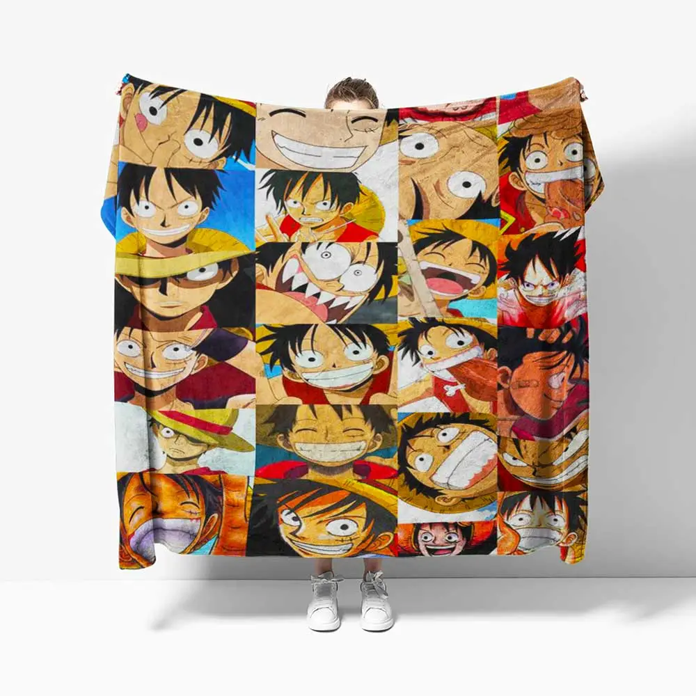 Luffy Face Funny Blankets New Trend for fans