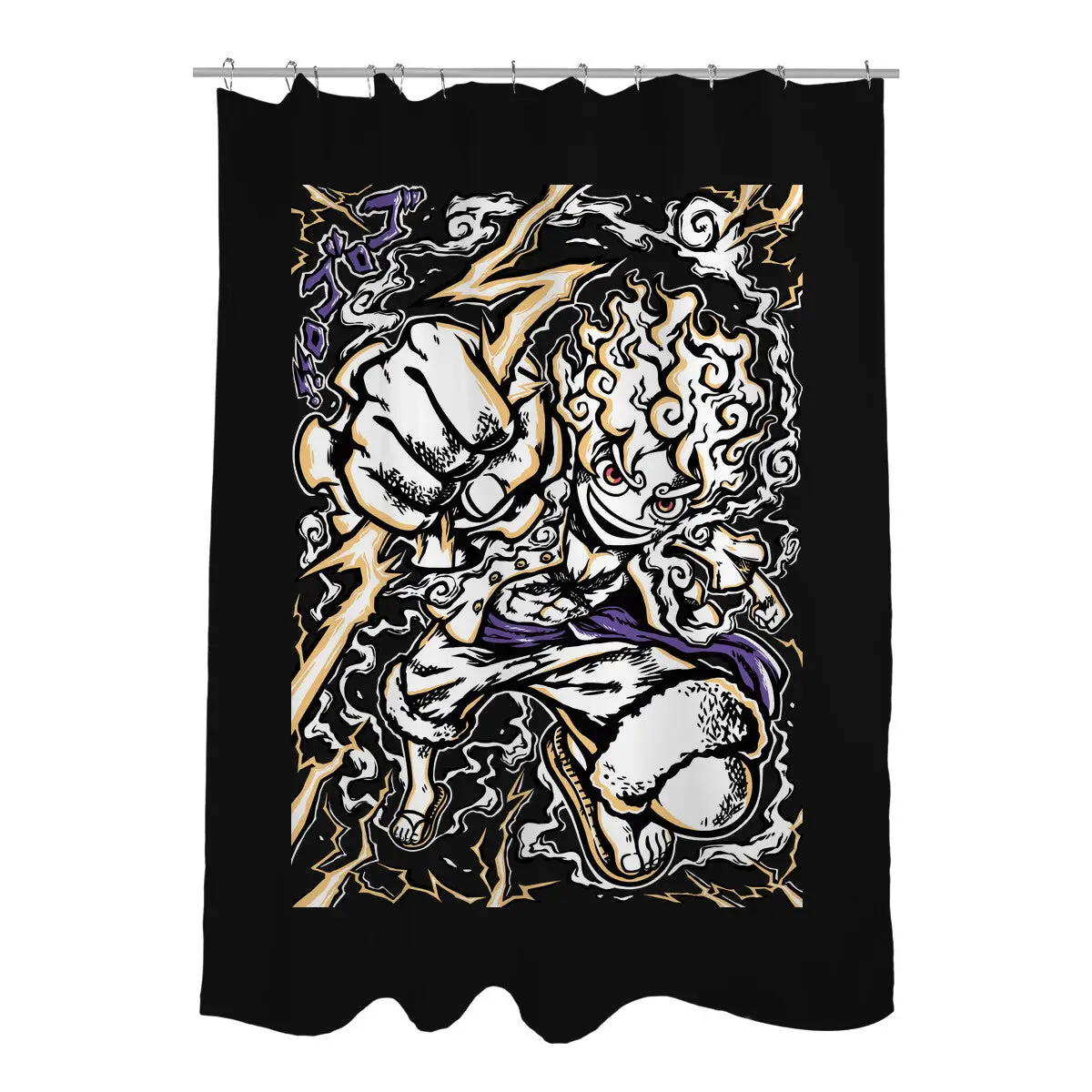 Luffy Gear 5 Shower Curtains