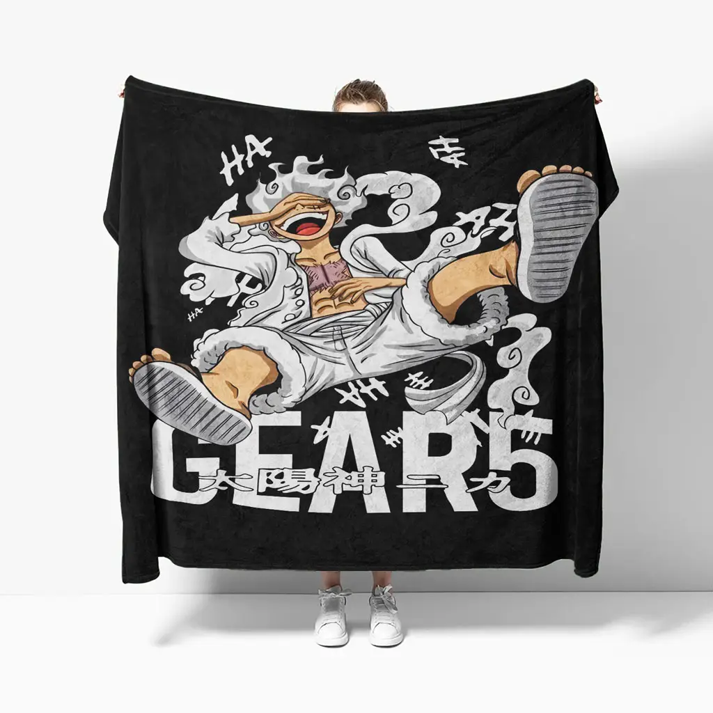 Luffy Gear Fifth Sun God Nika Blanket Soft Warm