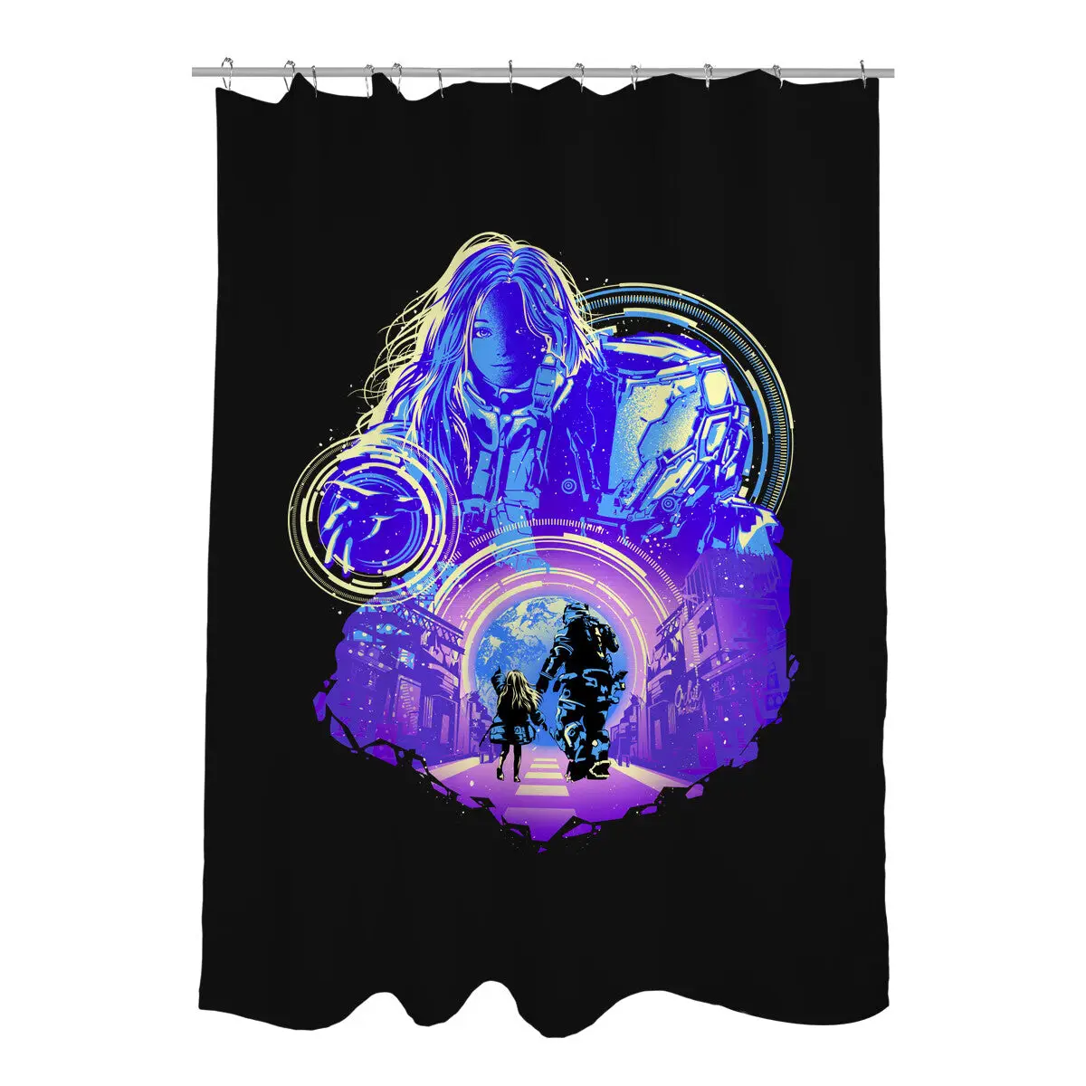 Lunars Adventure Shower Curtains