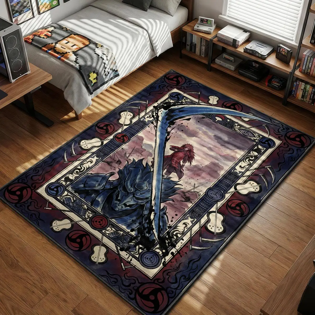Madara Uchiha Ghost of the Uchiha Rug - Naruto Chair Mat