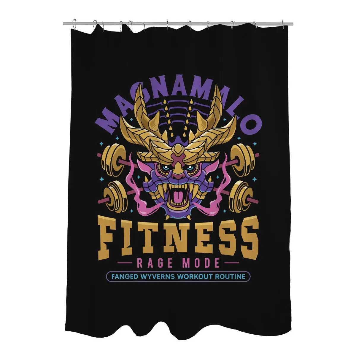 Magnamalo Fitness Shower Curtains
