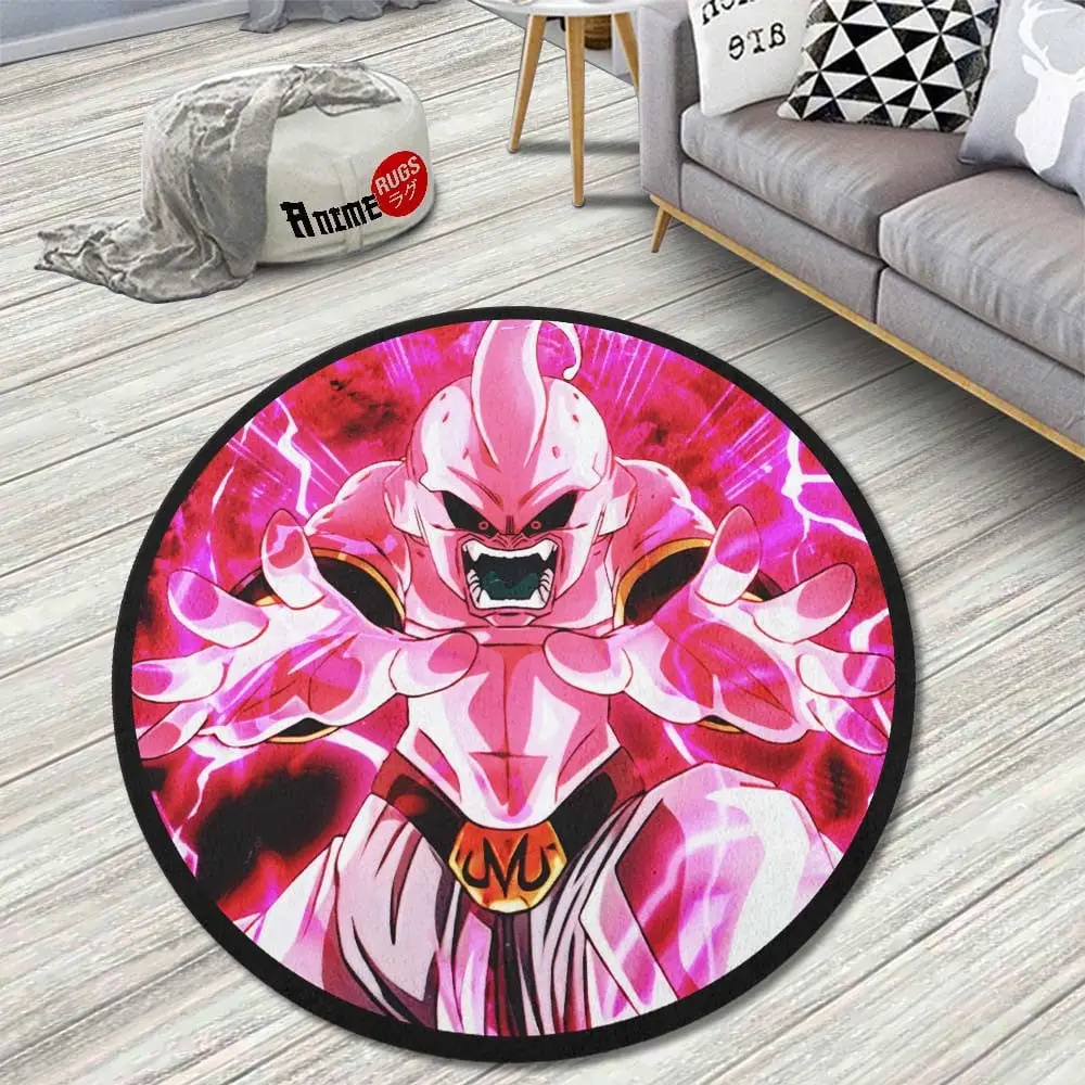 Majin Buu Skill Round Rug Custom Anime Room Mats