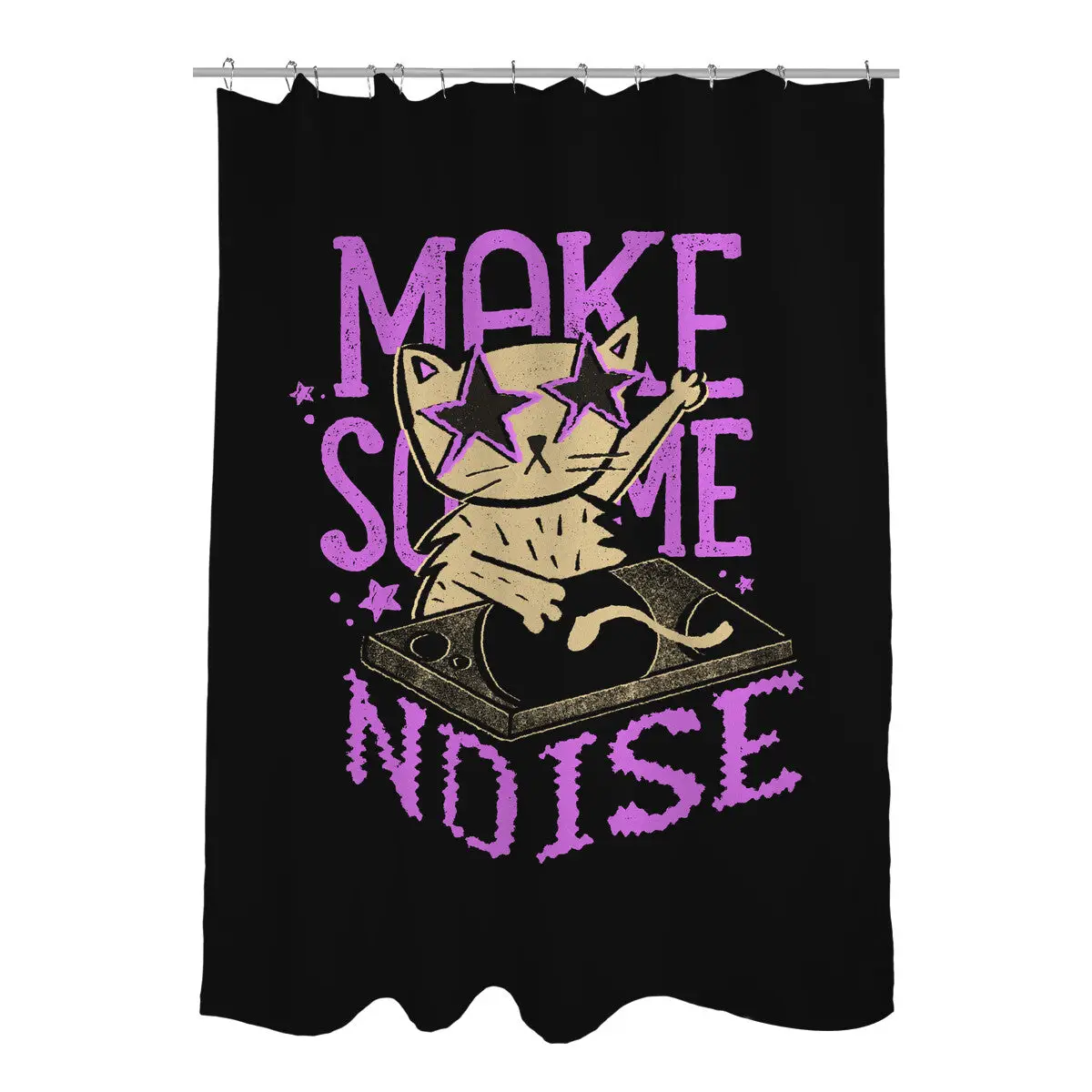 Make Some Noise Shower Curtains