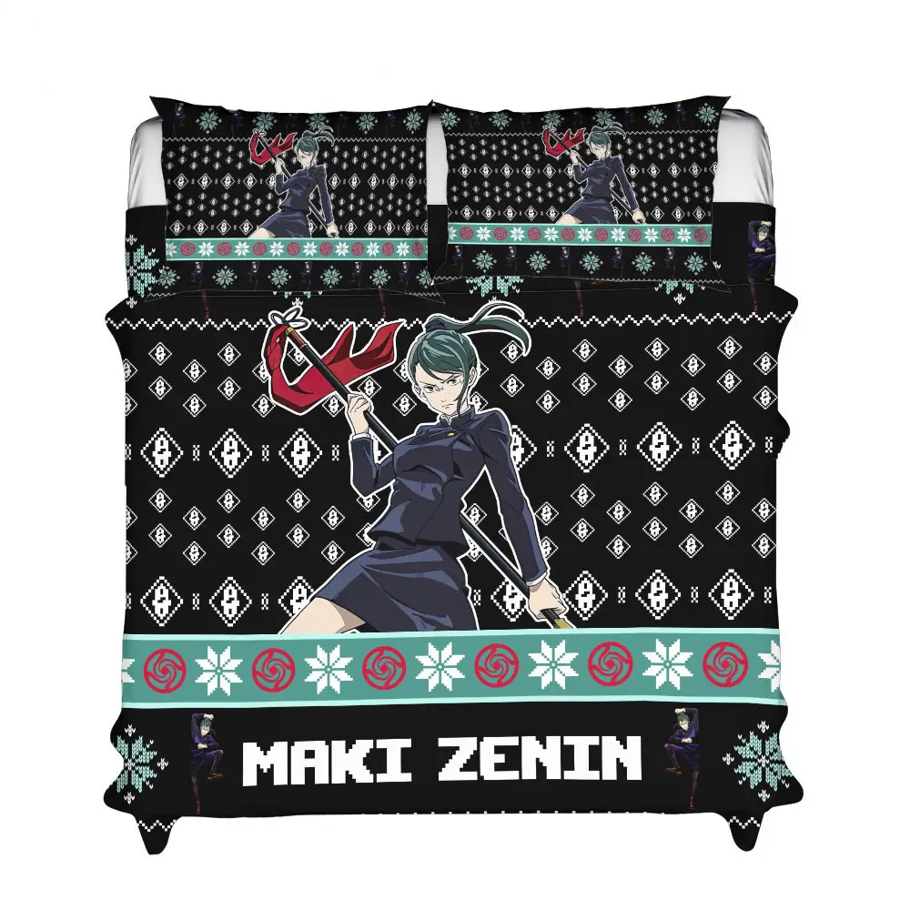 Maki Zenin Xmas Polyester Duvet Cover Set