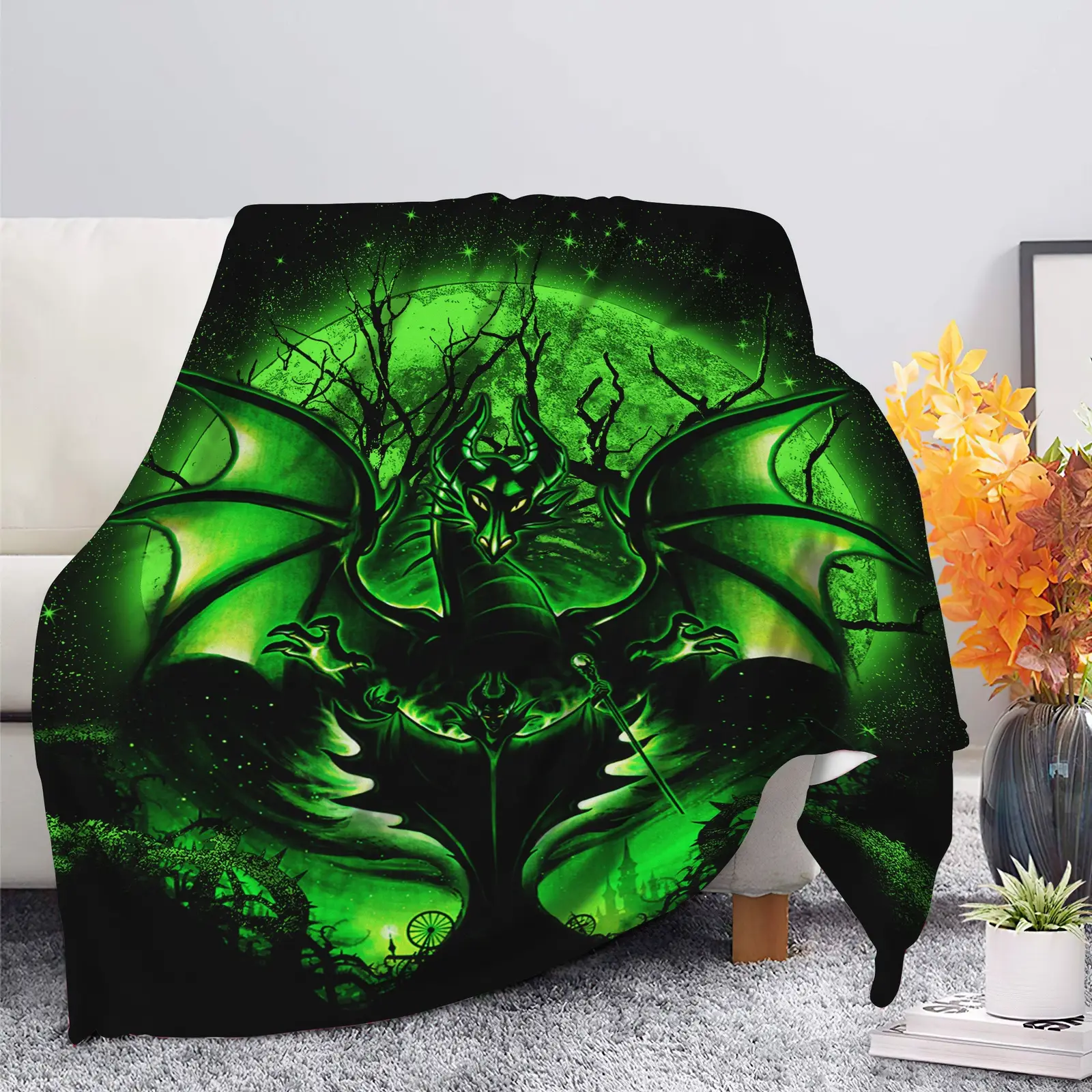 Maleficent Moonlight Blanket