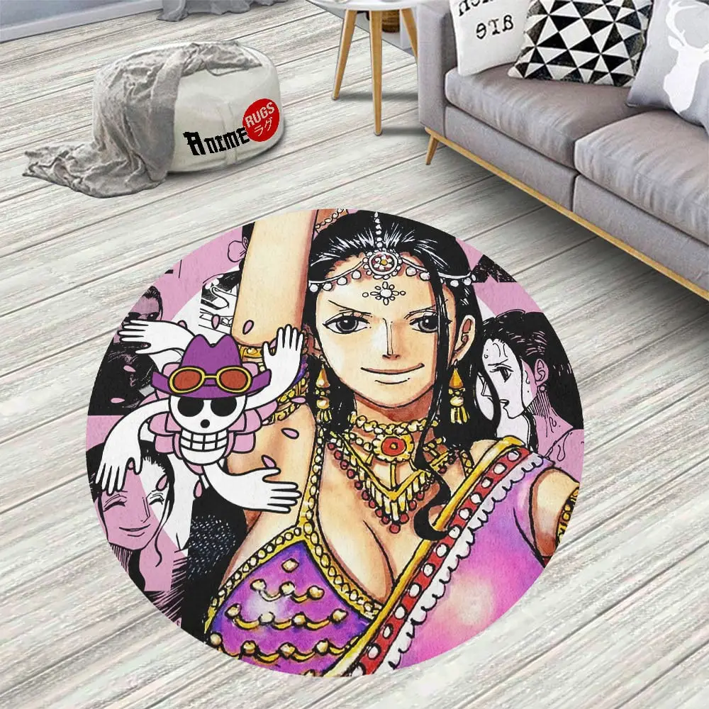 Manga Nico Robin Round Rug Custom Circle Carpet
