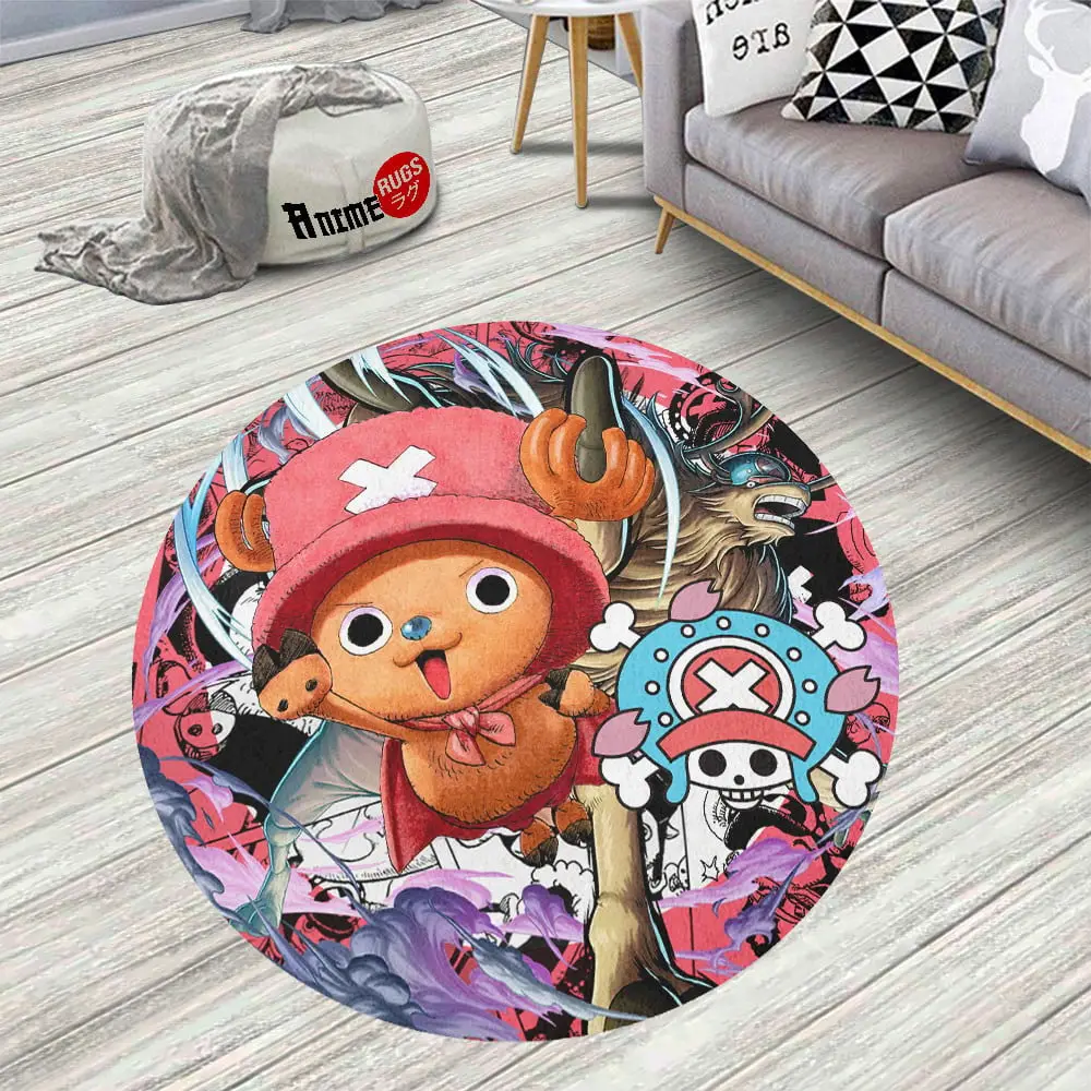 Manga Tony Tony Chopper Round Rug Custom Circle Carpet